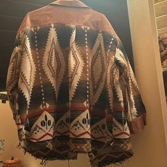 NEW|No Tags|Never Worn|Western print Shacket| New-No Tags| 1X| - Picture 7 of 7